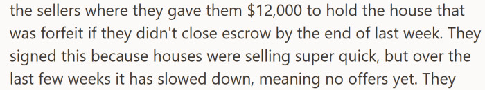 They rushed into a pricey agreement during a hot market, only to watch the momentum vanish overnight.