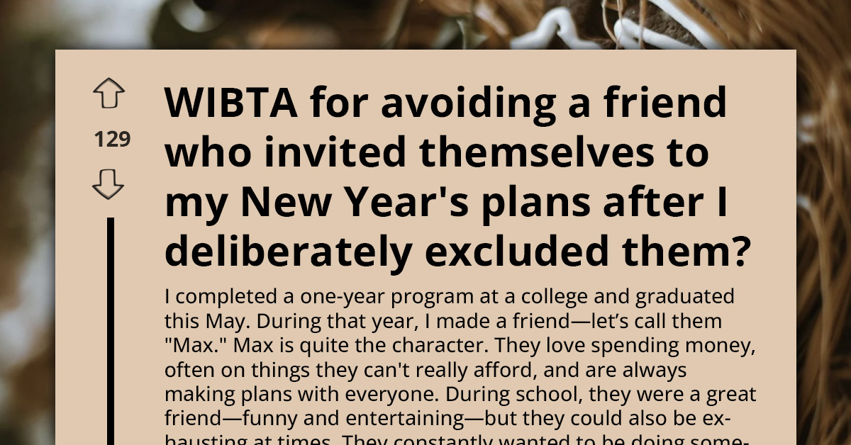 College Grad Secretly Excludes Friend From New Year's Hangout, But Things Get Awkward When They Eventually Find Out