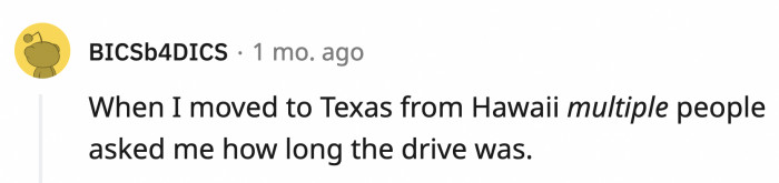 19. They obviously swam all the way