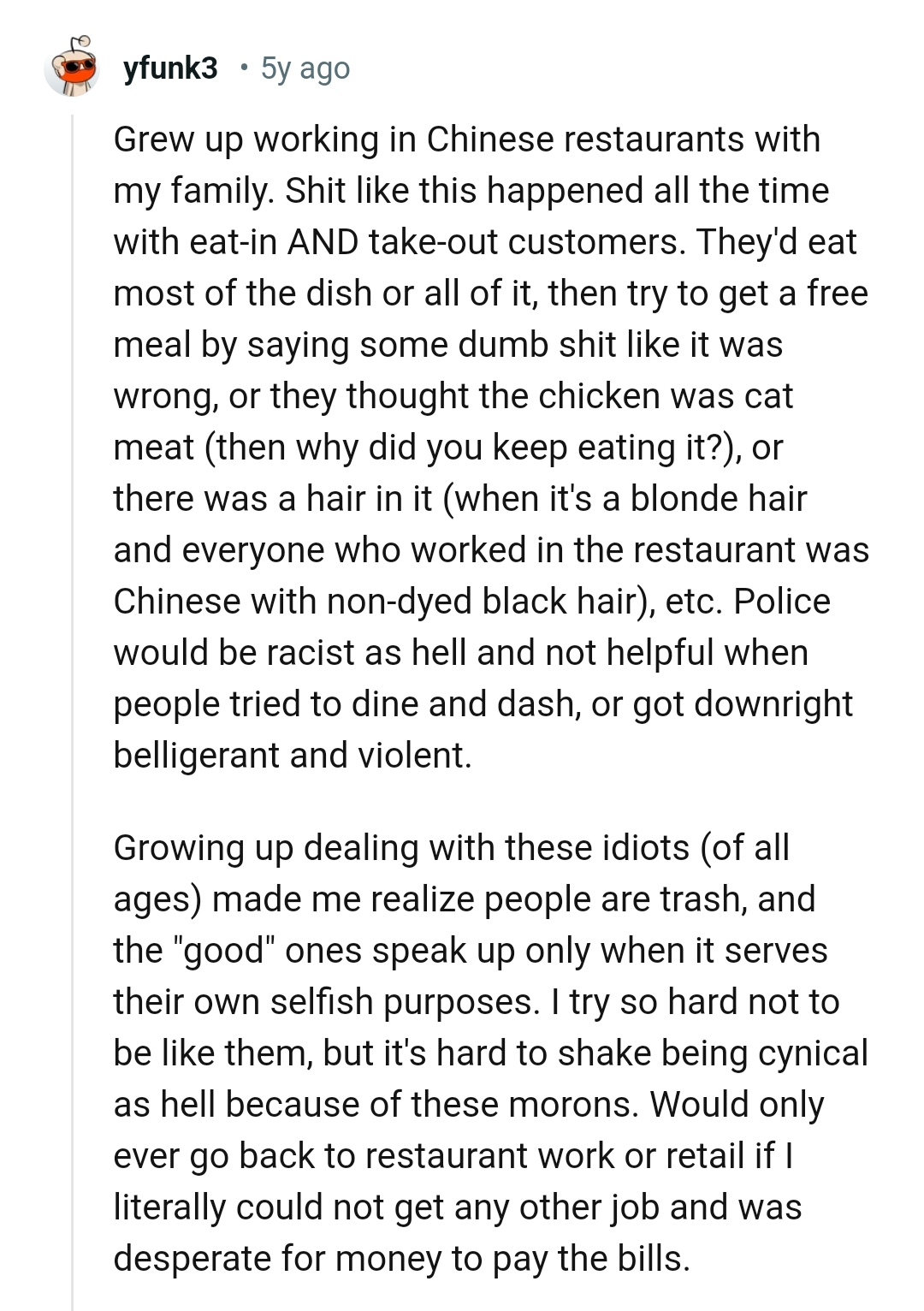 18. This Redditor is familiar with situations like that