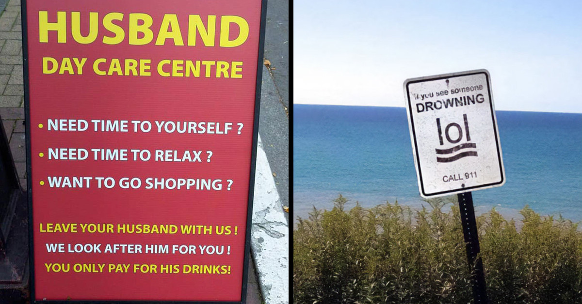50 Hilarious and Weird Signs That Actually Exist in the World