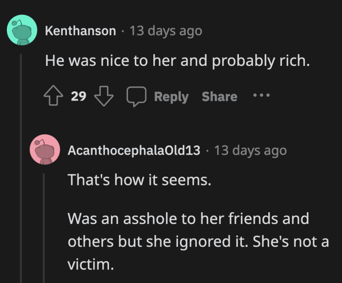 OP has no answer as to why she's planning a future with this guy, so Redditors were more than happy to fill in the blanks.