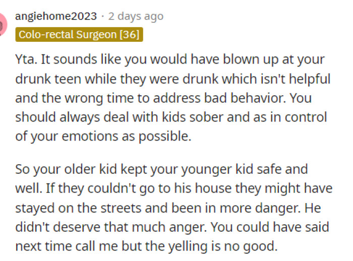 We can agree with everyone when they say that OP is most definitely the AH in this situation.