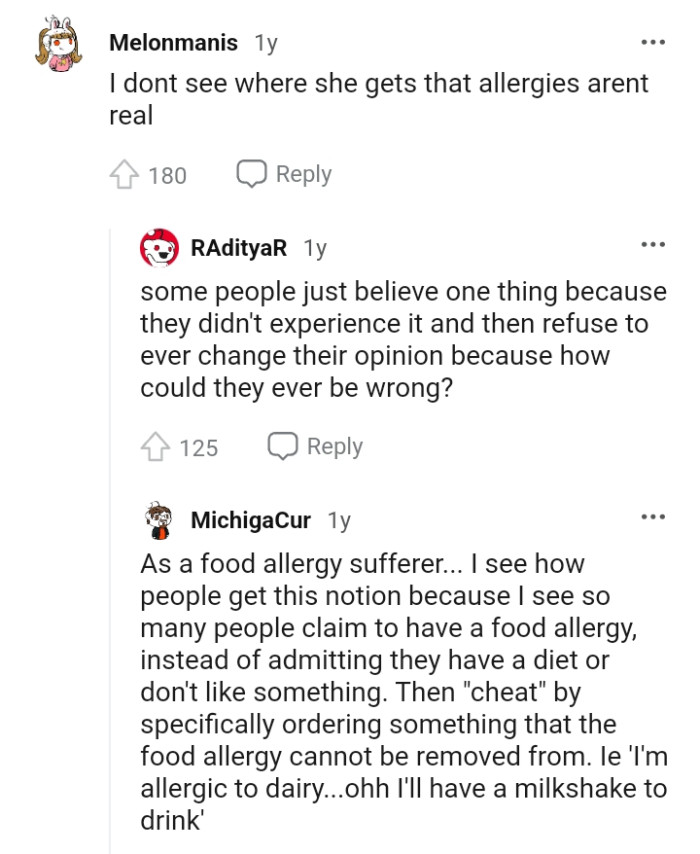 They didn't experience it and wouldn't change their opinion