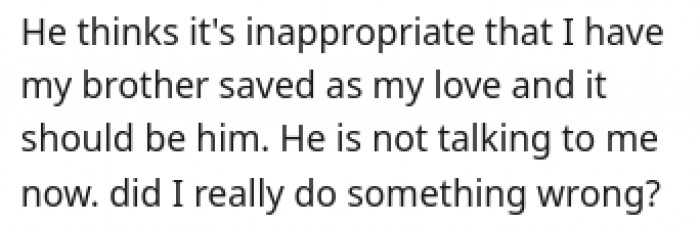 He is not talking to me now