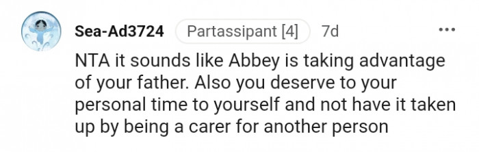 You deserve your own personal time