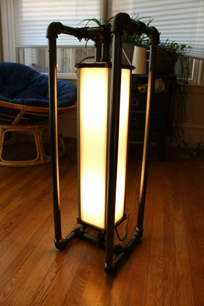 "I Built A Floor Lamp For My New Apartment"