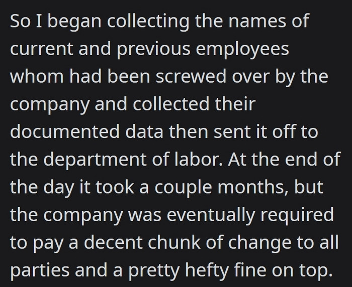 But wait, props to OP for this one—the plan had already been set into motion by the time the higher-ups caught on.