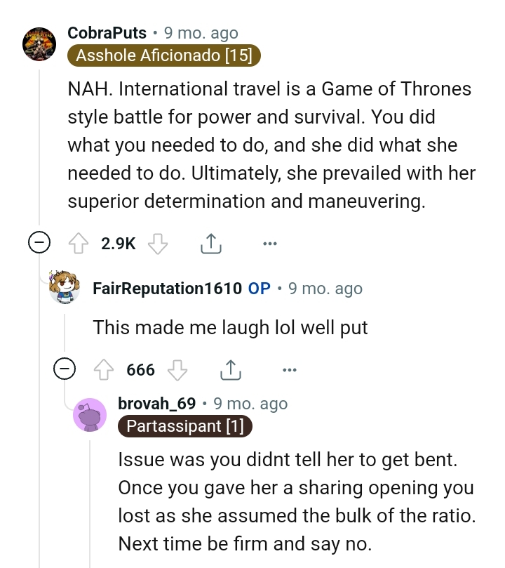 And the comments roll in...