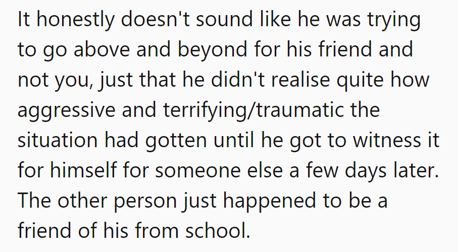 Seems he needed a VIP pass to understand the spectacle. Next time, she'll ensure he's in the front row.