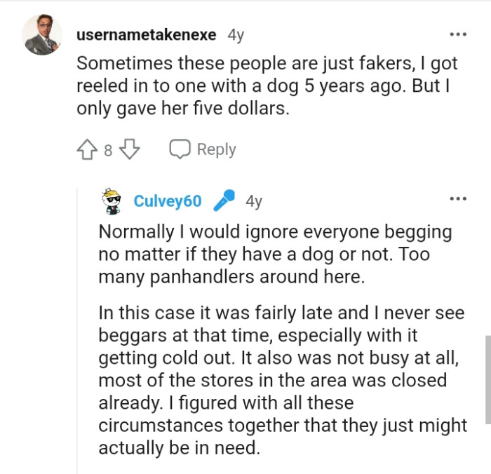 Sometimes, these people are just faking it