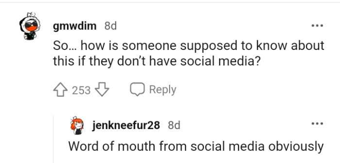 We've gathered some of the most upvoted comments from other Redditors for you to read through below