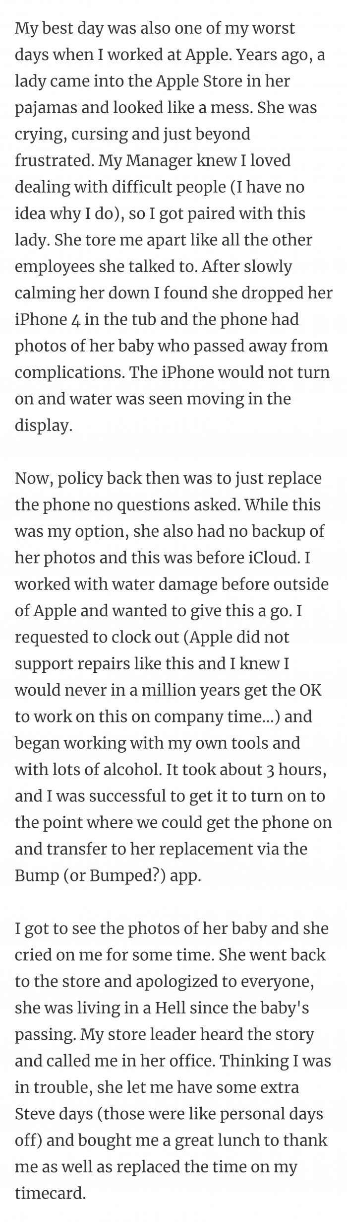 12. Great manager bless with a great staff.