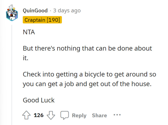 OP definitely needs all the luck she can get!