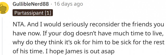 James should go. Right now