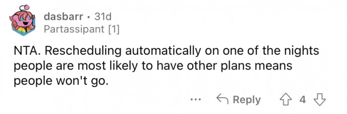 Of course people have plans on NYE!