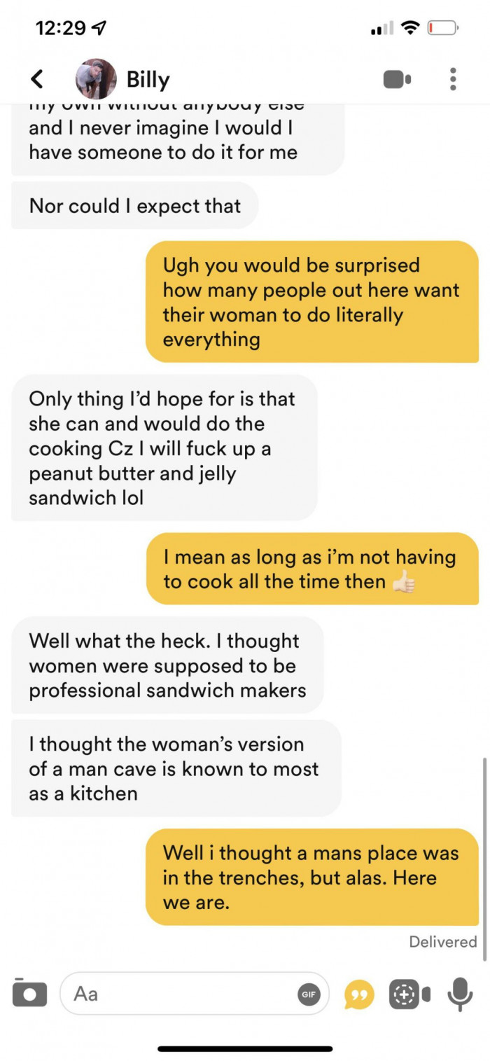 19. How will Billy ever find love? He's such a lovely guy.