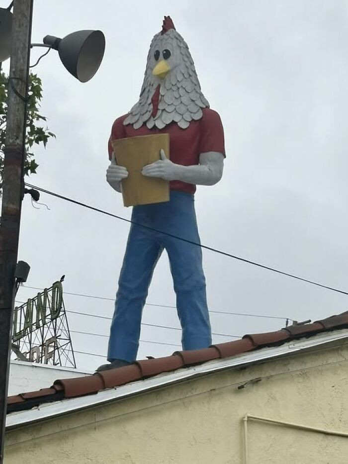 "Chicken Boy In LA. Probably My Favorite Muffler Man So Far!"