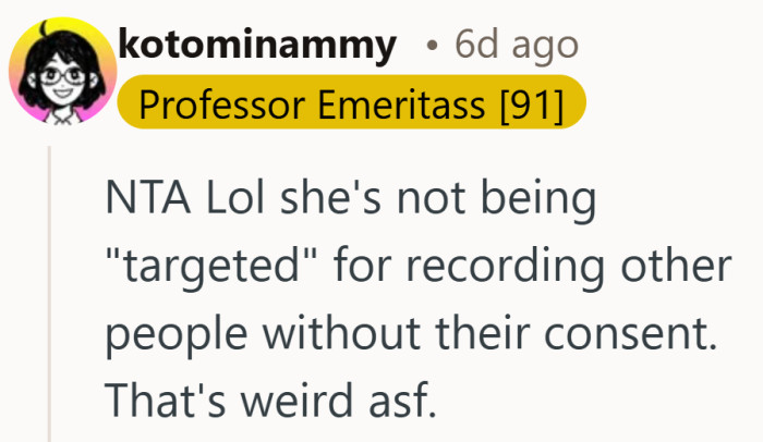 Being asked to follow the rules is not the same thing as being singled out.