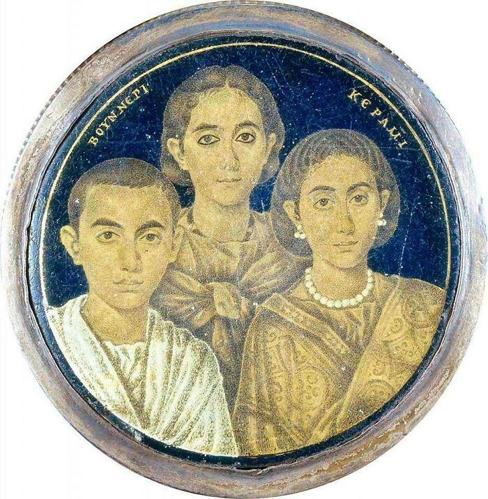 Mother With Children 1800 Years Ago, Alexandria, Roman Egypt