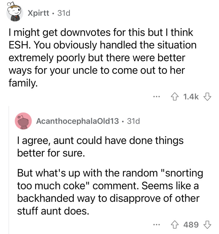 OP could have handled the situation much more gracefully.
