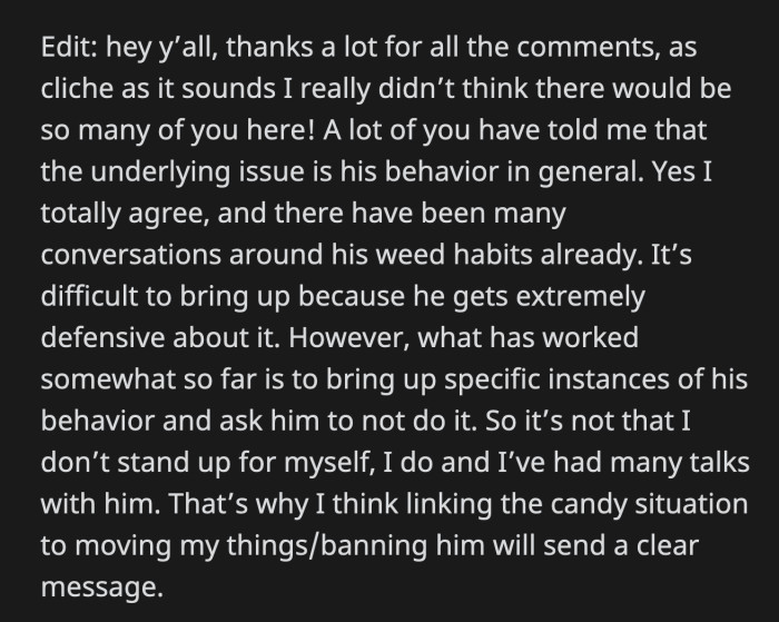 How many chances has OP given this guy?