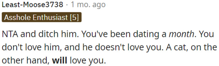 No love between them.