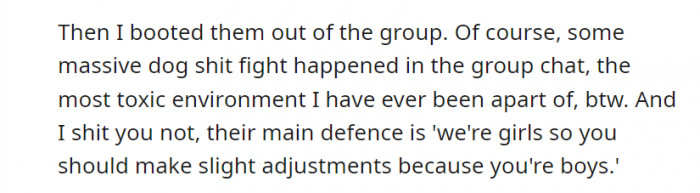 You waited for their share; now they act up because their name’s not on the list?