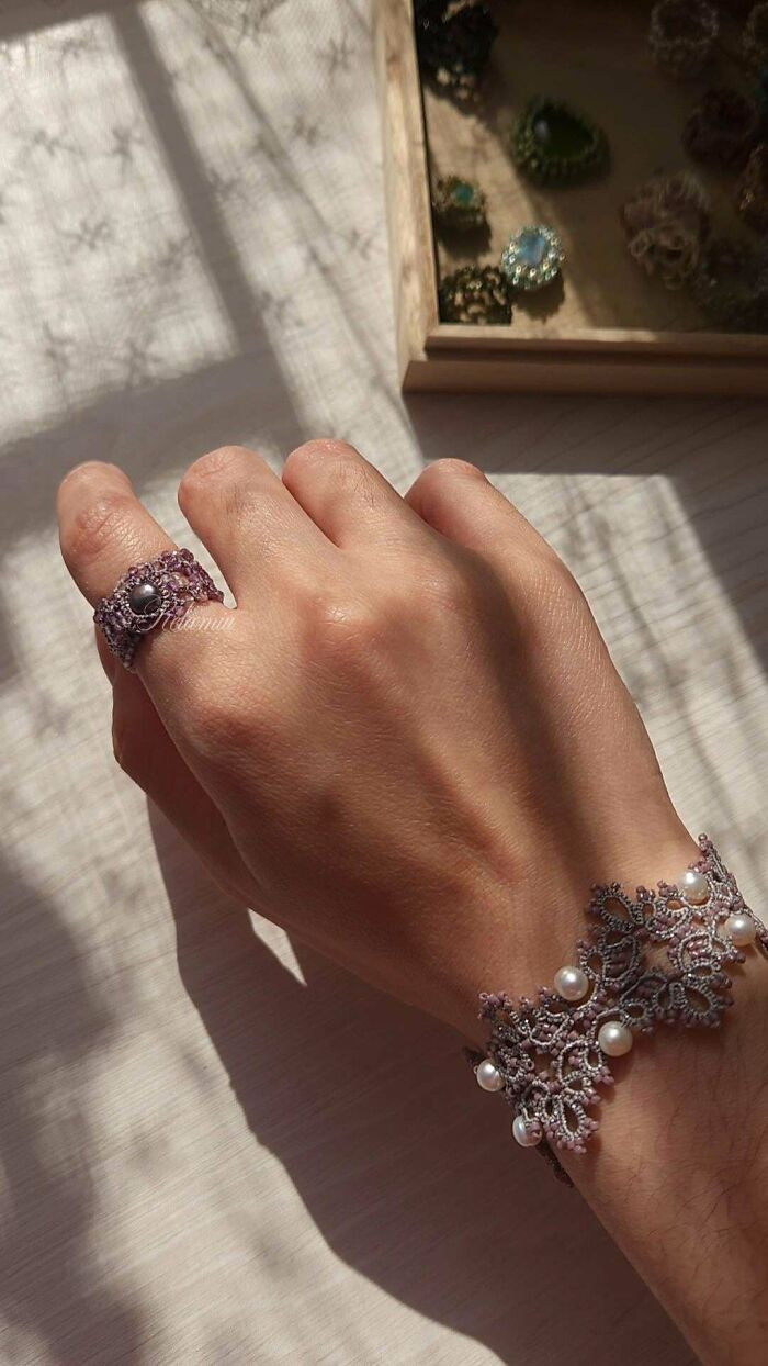 "I Combined These Pieces That I Made Using Crystals, Pearls, Natural Stones, Beads, And Threads. How Do They Look?"