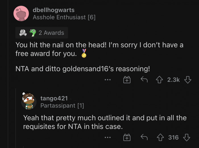 OP didn't have a lot of options to choose from and was forced to consider his son as an option.