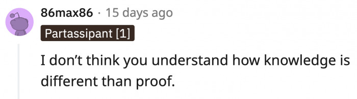 ... but then again, knowing what your vegetable looks like is not the same as evidence that can stand in court