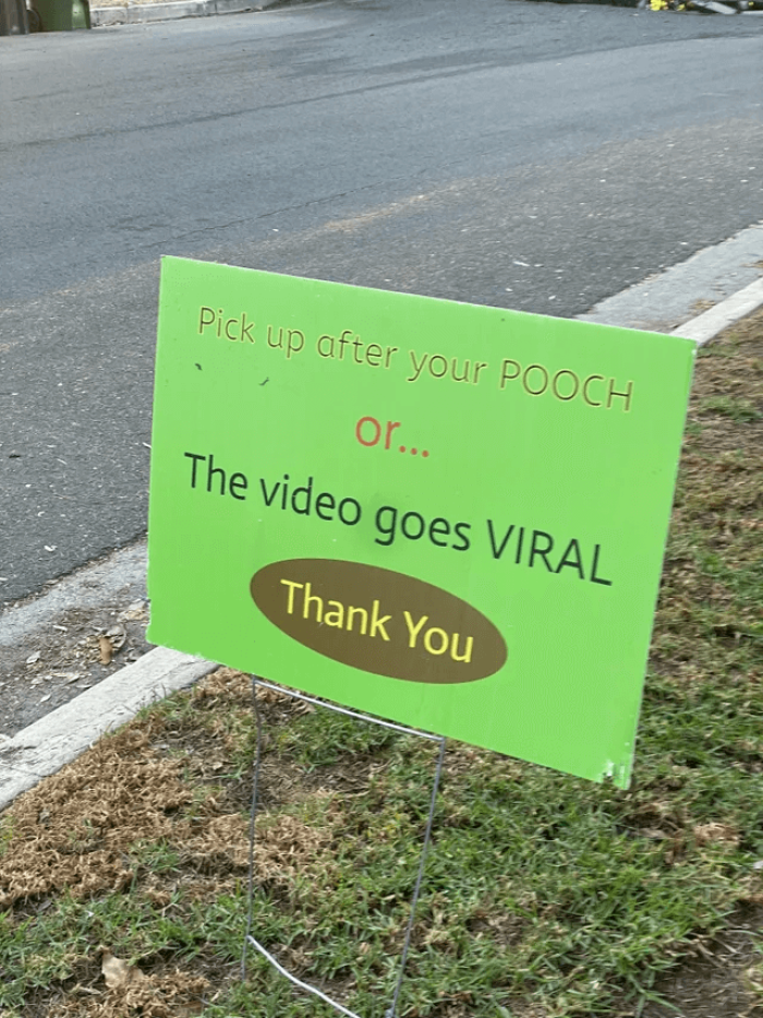 3. A Neighbor Will Post a QR Code with a Link to a Video of You Not Picking Up After Your Dog.