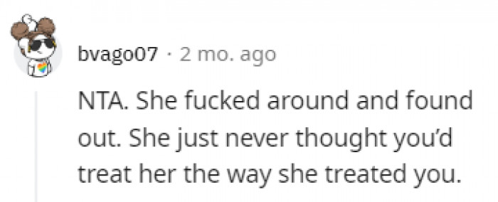 She didn't see that coming