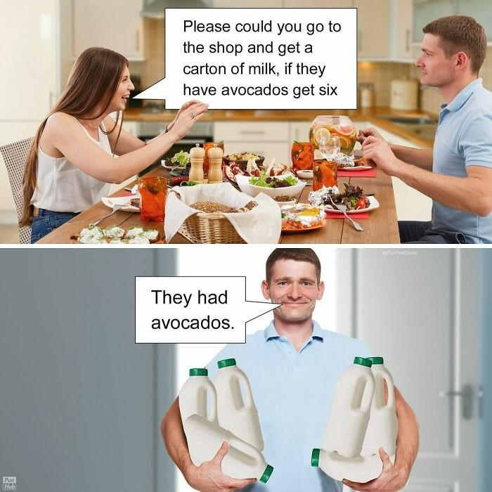 15. Following the order literally