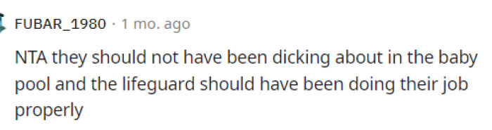 Pretty much, we all have to agree that OP did what she had to do to protect her child, and we don't blame her at all for how she reacted. We probably would have done the same thing.