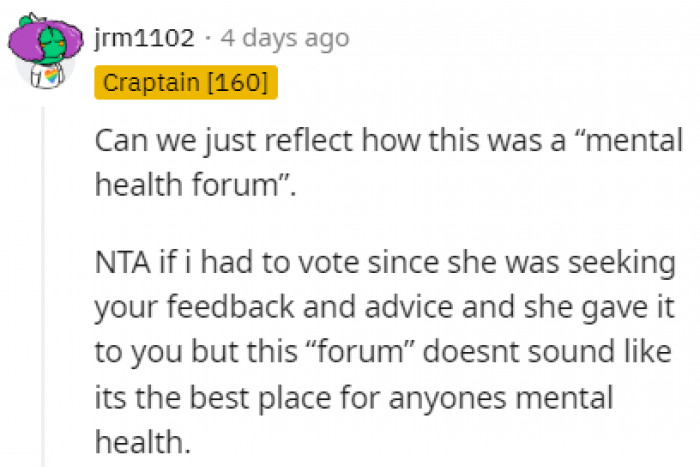 Doesn't sound like a good forum