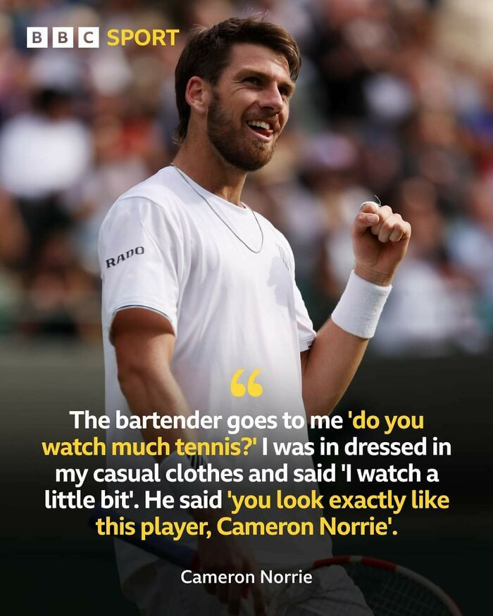 33. British Tennis Player Gets Mistaken... For Himself
