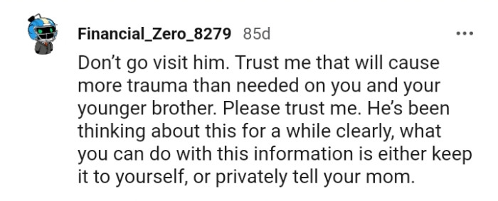 He's been thinking about this for a while.