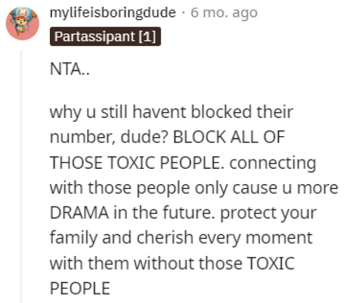 Block those toxic people