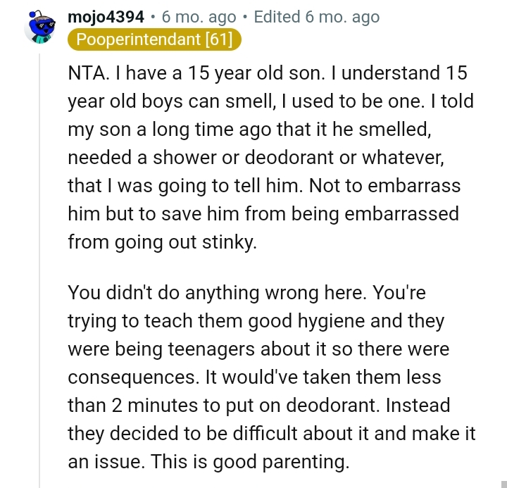 This Redditor believes the OP didn't do anything wrong