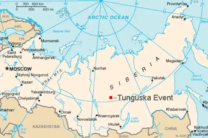 A map showing where the disaster happened