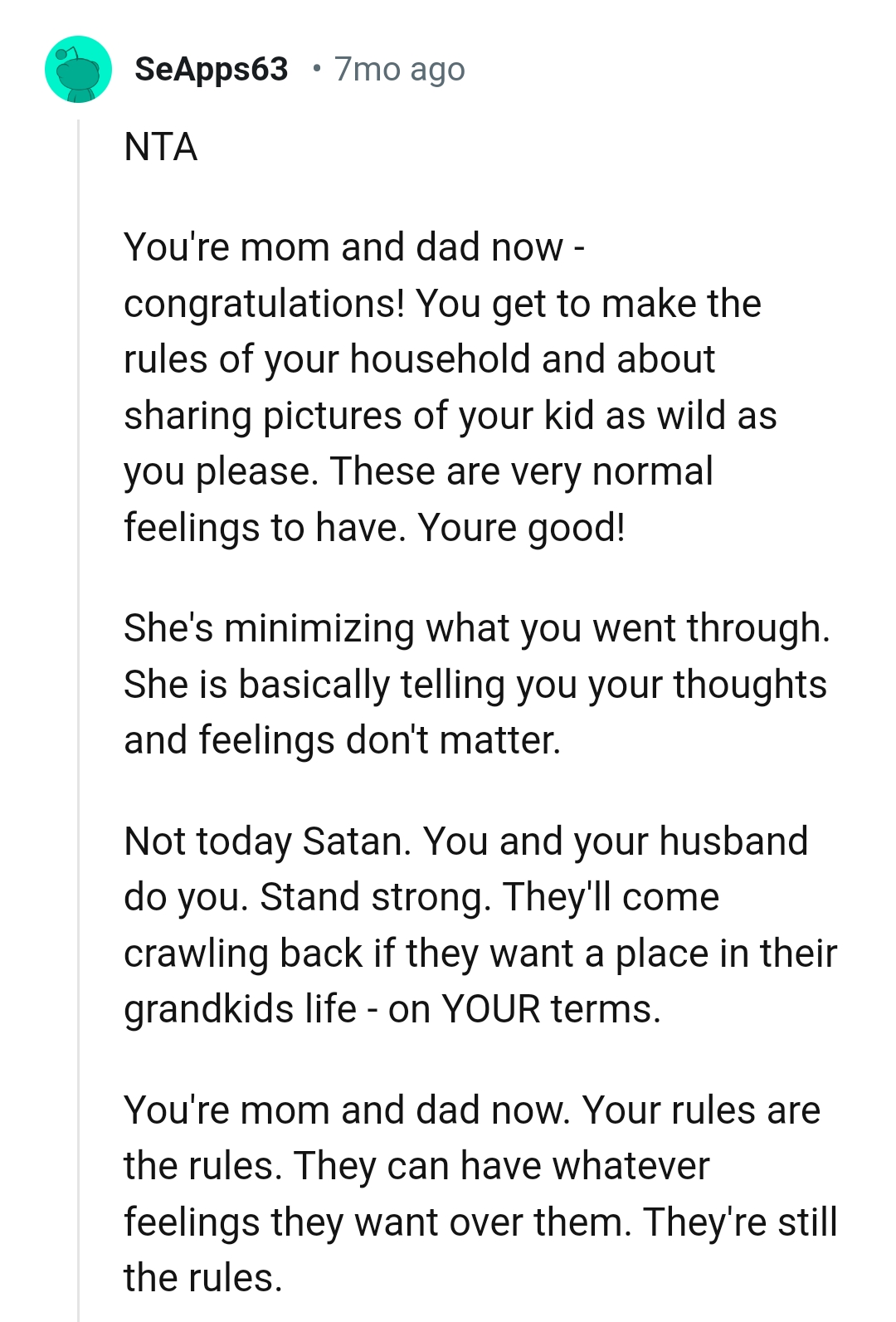 The OP gets to make the rules