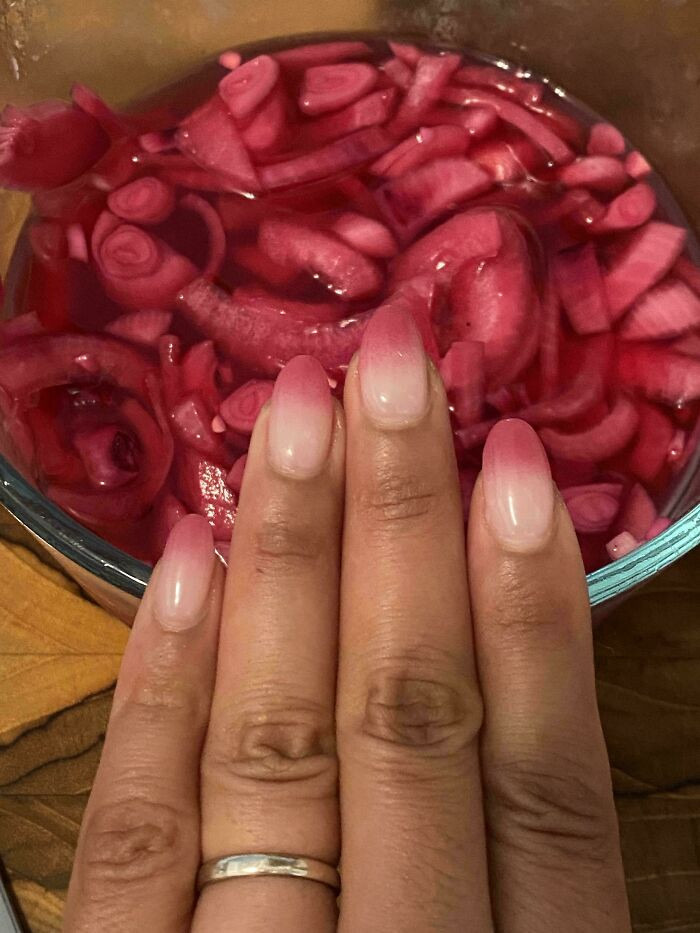 "My Manicure And These Pickled Red Onions"
