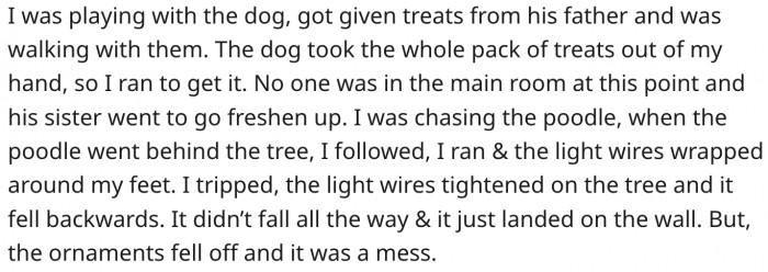 And then the tree fell...