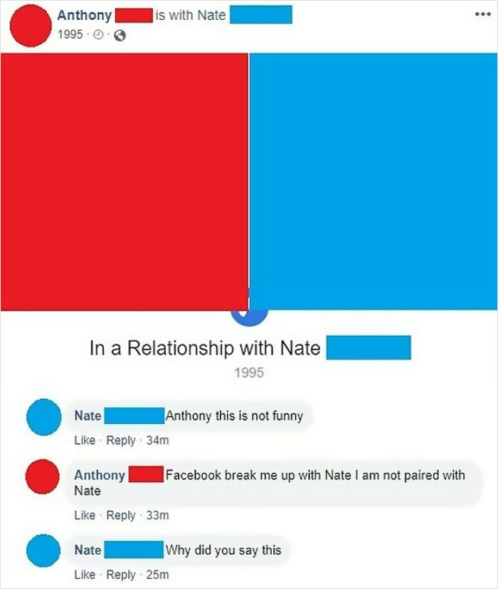 12. Facebook Break Me Up With Nate I Am Not Paired With Nate