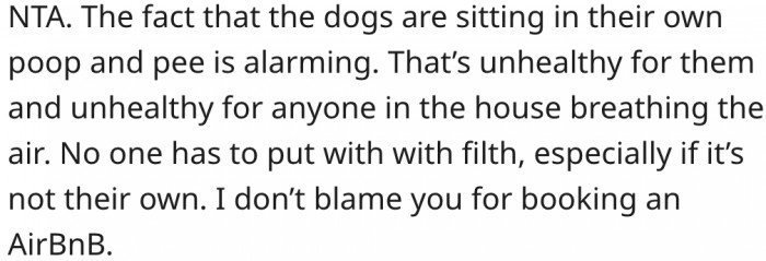 14. No one should be forced to live in filth.