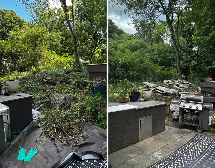 "I Power Washed The Rocks I Uncovered And What A Difference"