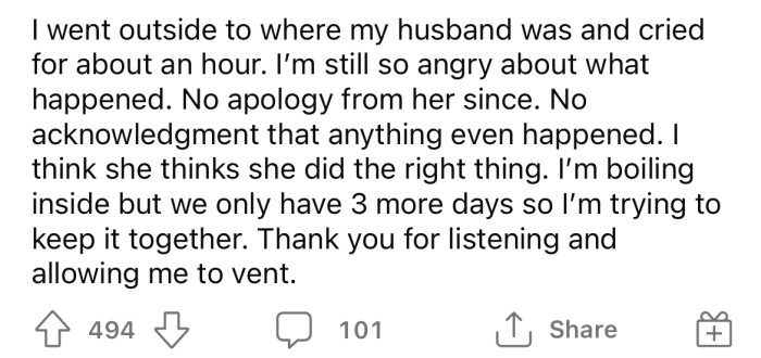 So, the OP turned to the Reddit community for advice.