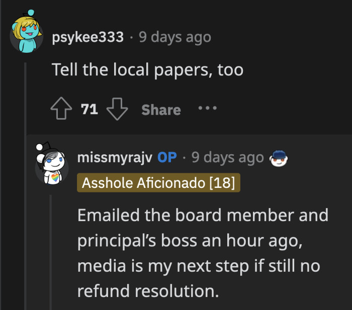 Looks like OP is not letting this issue go.