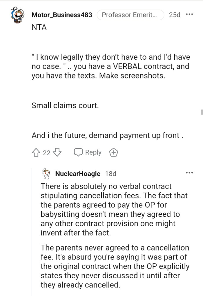 The OP should make screenshots and go to small claims court